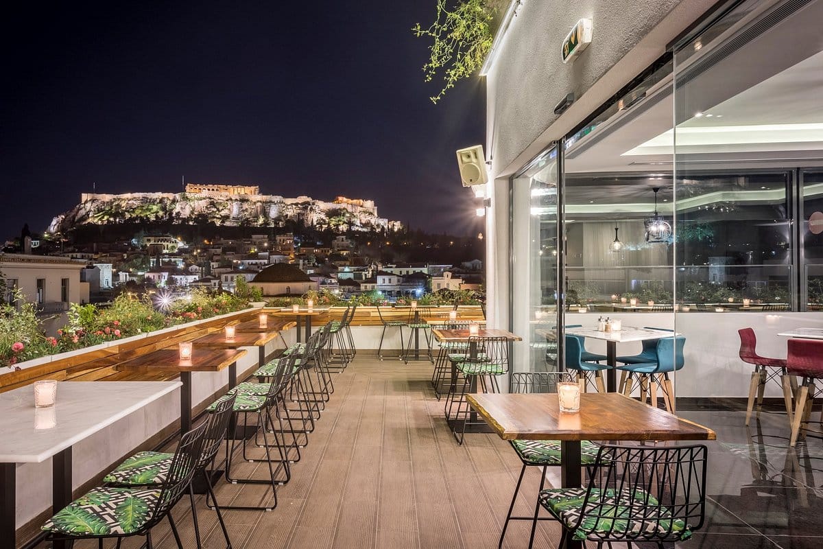 Rooftopbar in Athene: MS Roof Garden